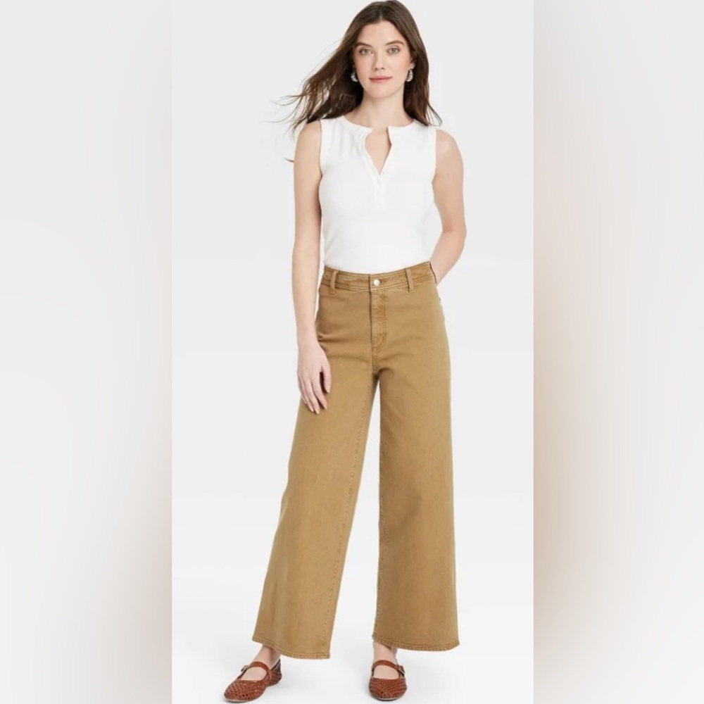 Universal Thread Camel Wide-Leg Pants - Picture 2 of 12